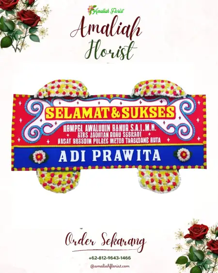 Papan Bunga Ucapan Selamat Kalipuru