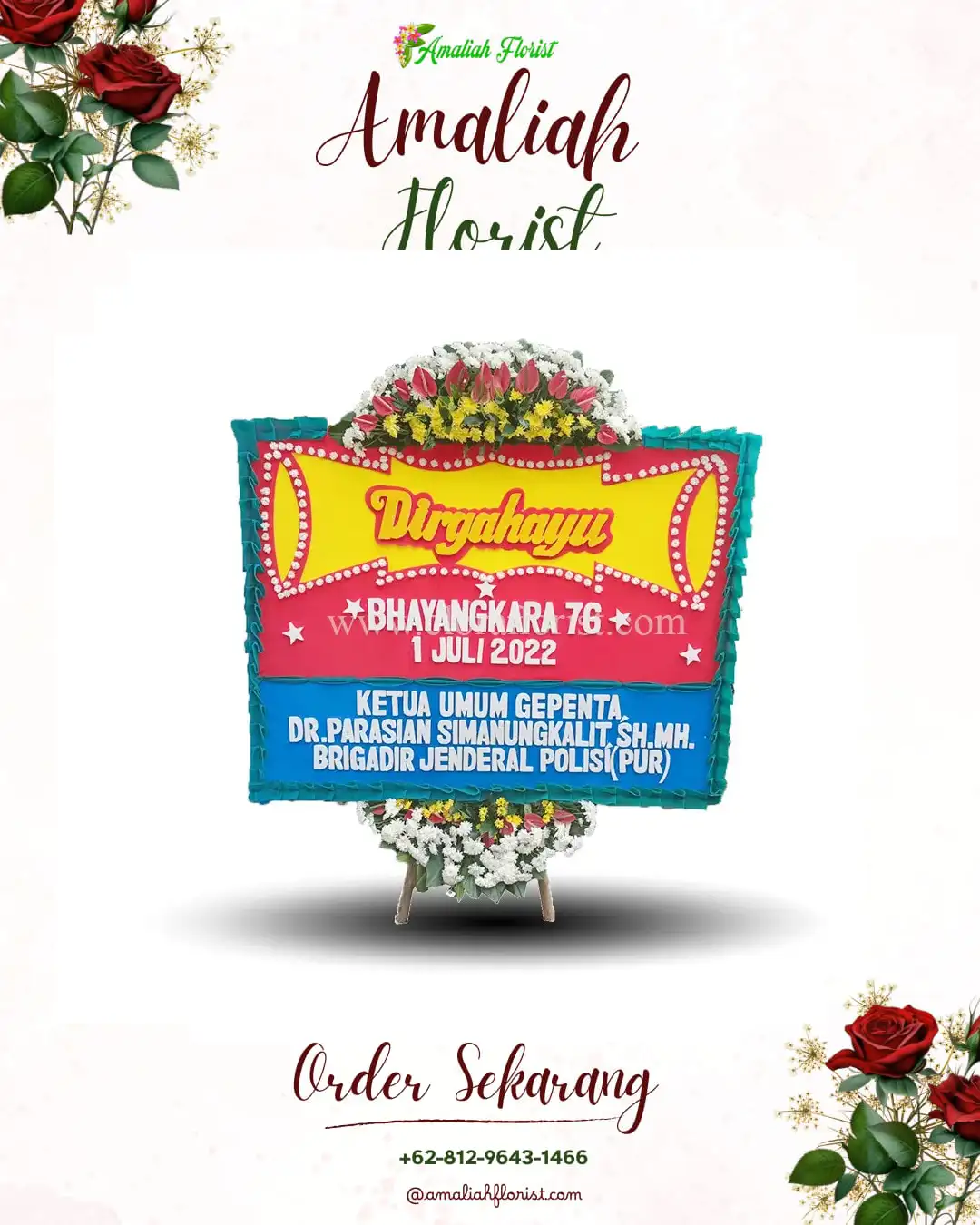 Papan Bunga HUT Ulang Tahun Kalipuru